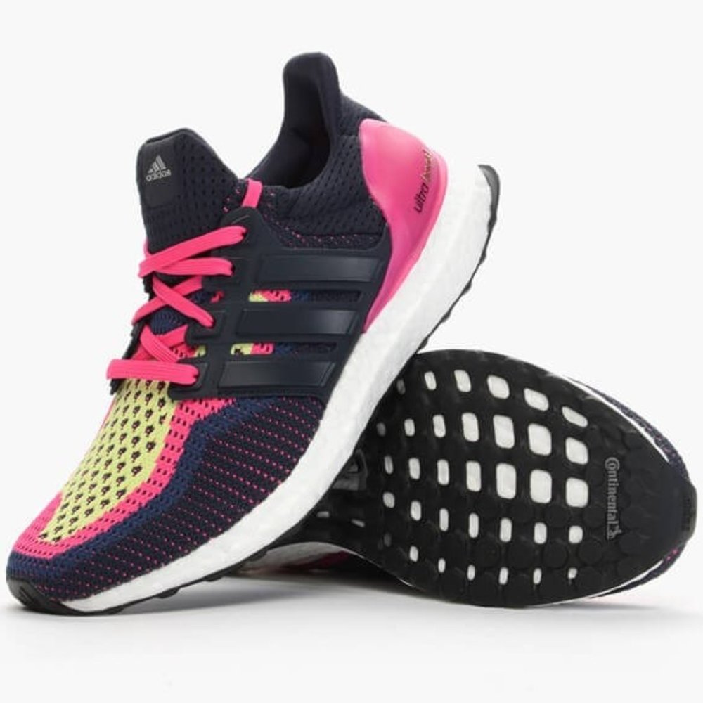 New ADIDAS Ultraboost Ultra Boost Navy Pink Yellow